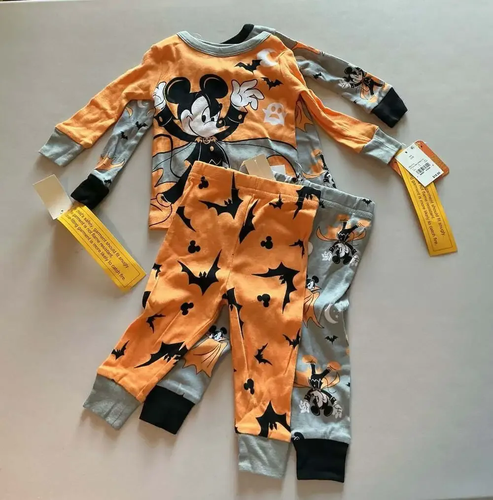 Disney Mickey Mouse Halloween Pajamas Size 12M